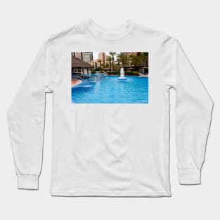 Solana Hotel Swimming Pool Benidorm Spain Long Sleeve T-Shirt